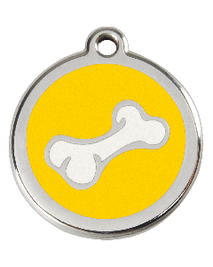 RedDingo Tiermarke mit Emaille, "Affe", Gelb, klein