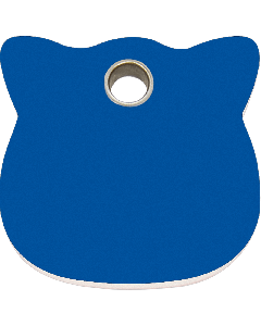RedDingo Tiermarke aus Kunststoff, "Katze", Blau, klein