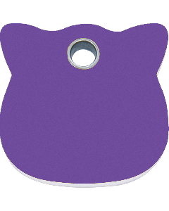 RedDingo Tiermarke aus Kunststoff, "Katze", Violett, klein