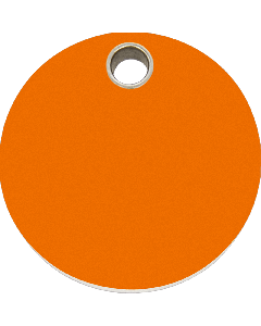 RedDingo Tiermarke aus Kunststoff, "Kreis", Hellorange, klein