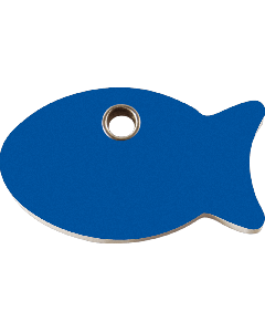 RedDingo Tiermarke aus Kunststoff, "Fisch", Blau, klein