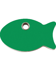 RedDingo Tiermarke aus Kunststoff, "Fisch", Grün, klein