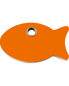 RedDingo Tiermarke aus Kunststoff, "Fisch", Hellorange, klein