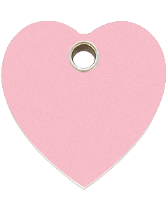 RedDingo Tiermarke aus Kunststoff, "Herz", Rosa, klein