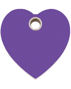 RedDingo Tiermarke aus Kunststoff, "Herz", Violett, klein