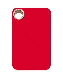 RedDingo Tiermarke aus Kunststoff, "Rechteck", Rot, klein